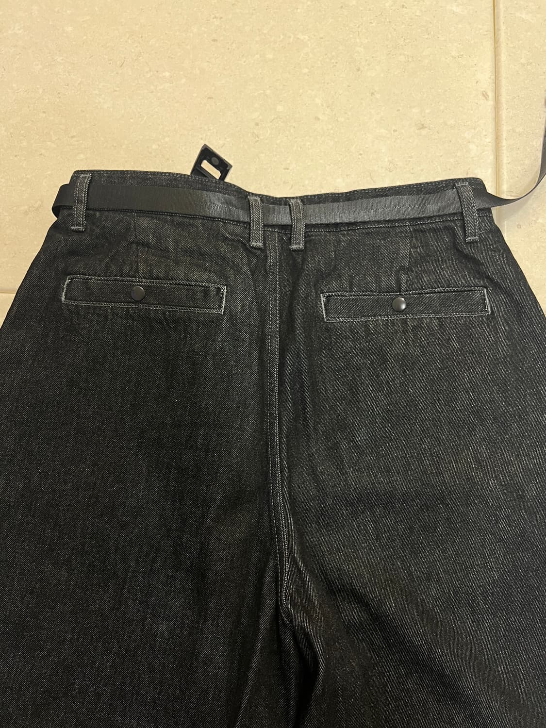 모이프 와이드 벨티드 데님 인디고 2사이즈 상품이미지9