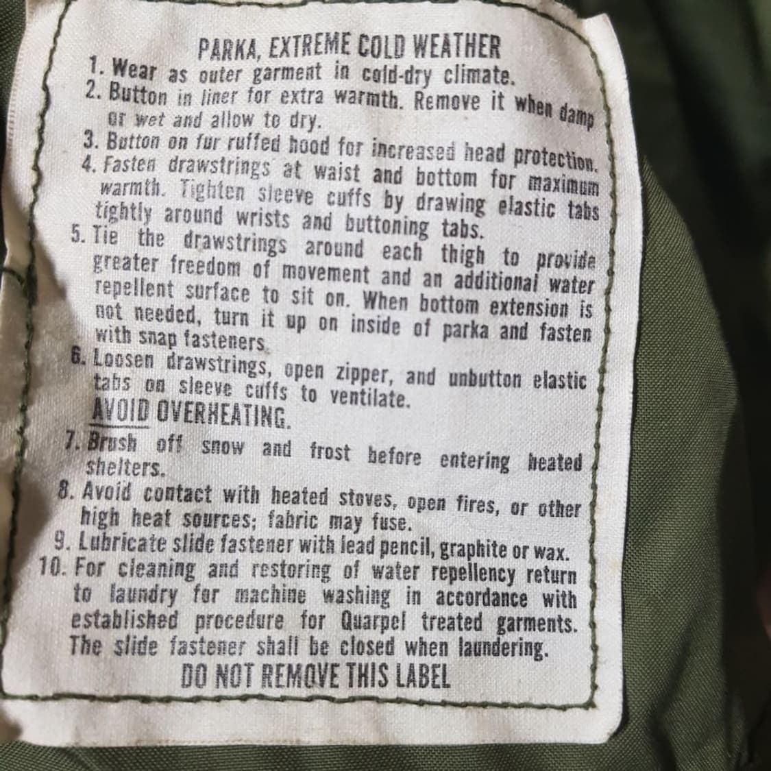 USA 미군 M-65 피쉬테일 개파카/XS-Regular/2항 상품이미지5