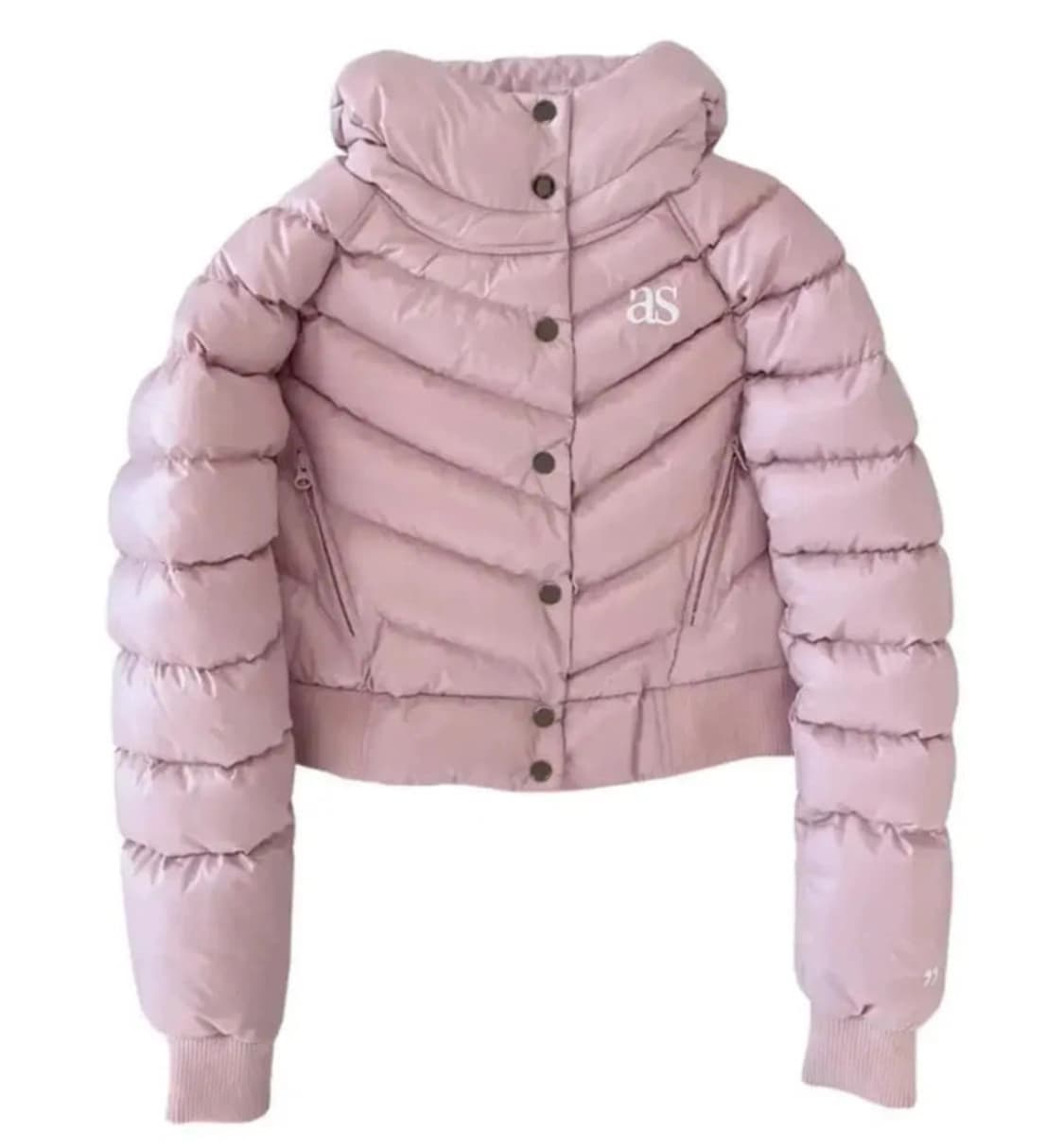 애즈온 숏패딩 핑크 상품이미지1