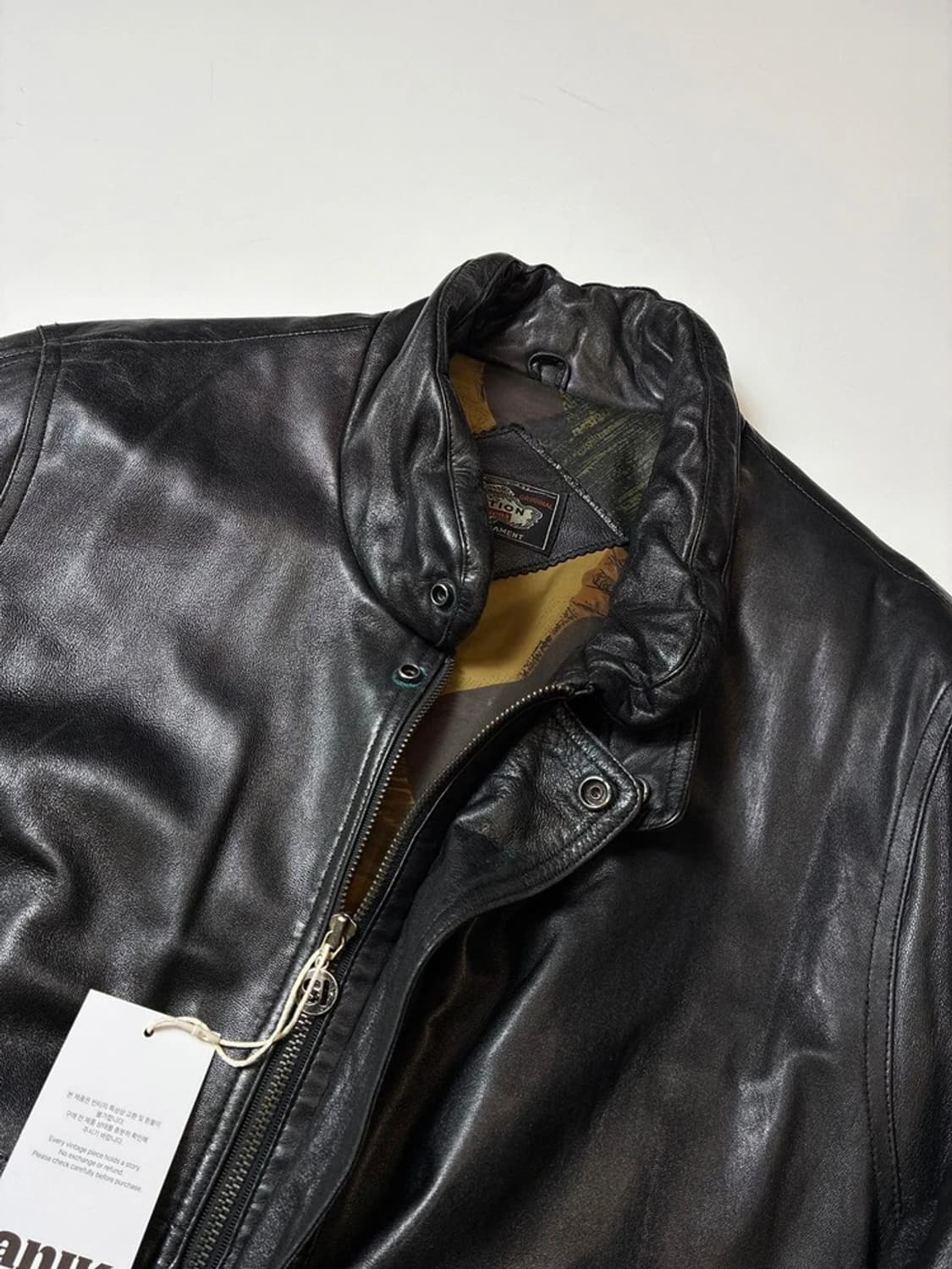 EMOTIONS 이모션 90's 양가죽 레더 봄버 자켓 PN8332 상품이미지3