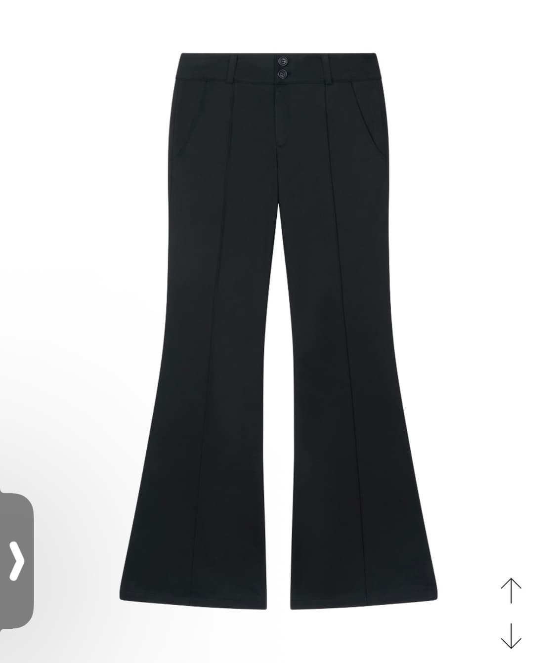 클라따) Shimmer Flare Slacks BK L 상품이미지5