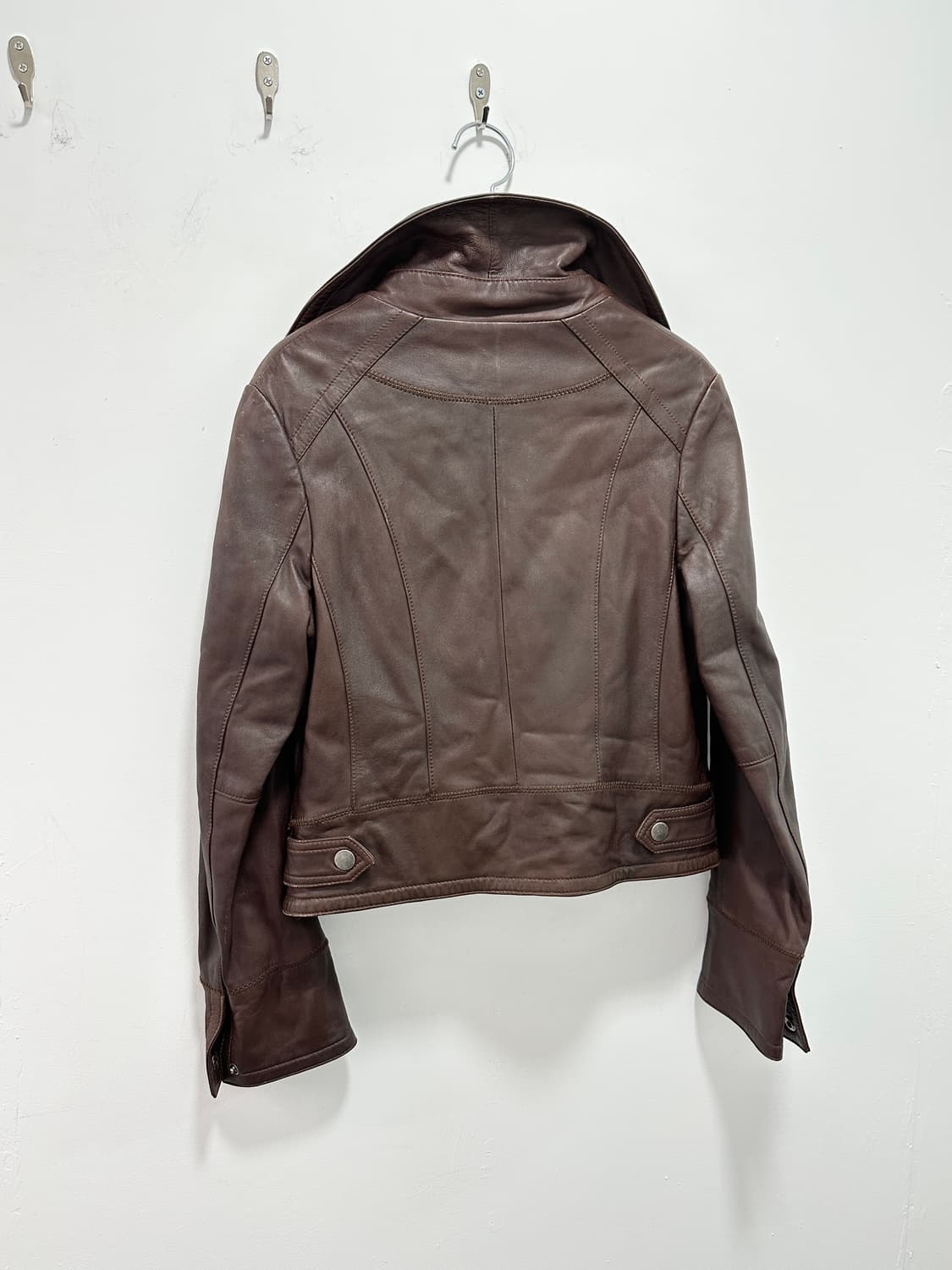 Opt jeans sheepskin leather asymmetric z 상품이미지10