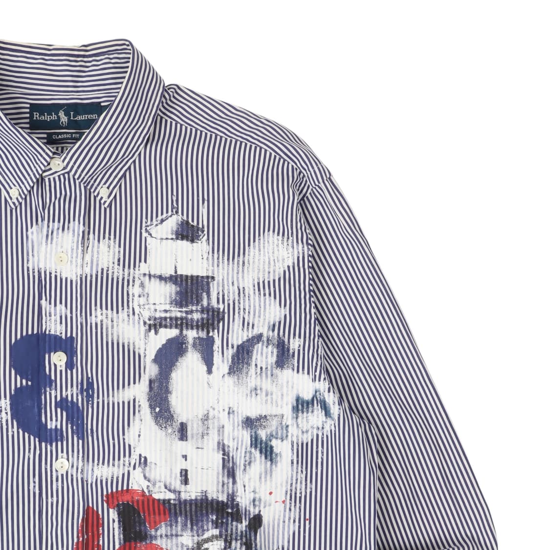 폴로 랄프로렌 RL 드로잉 페인팅 스트라이프 셔츠 상품이미지3