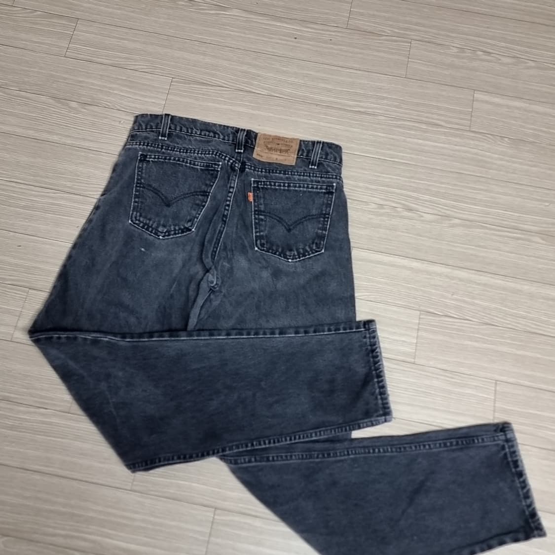 80-90년대 리바이스usa 미제 550 블랙진(32*32)$ 상품이미지3