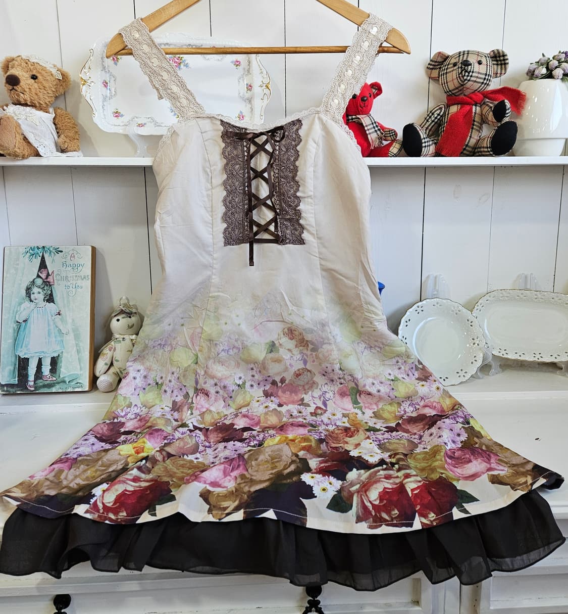 (axes femme) 플라워 코르셋 원피스 상품이미지8