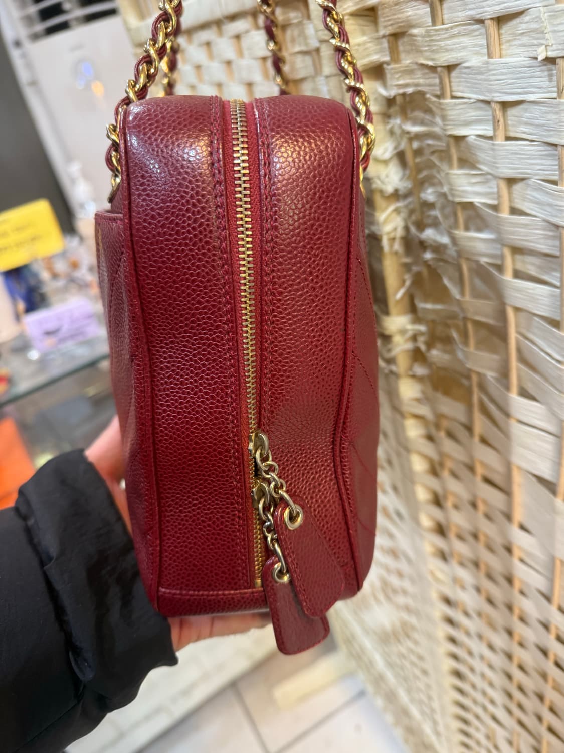 정품 샤넬 쉐프론 캐비어 체인 숄더백 팝니다 상품이미지3