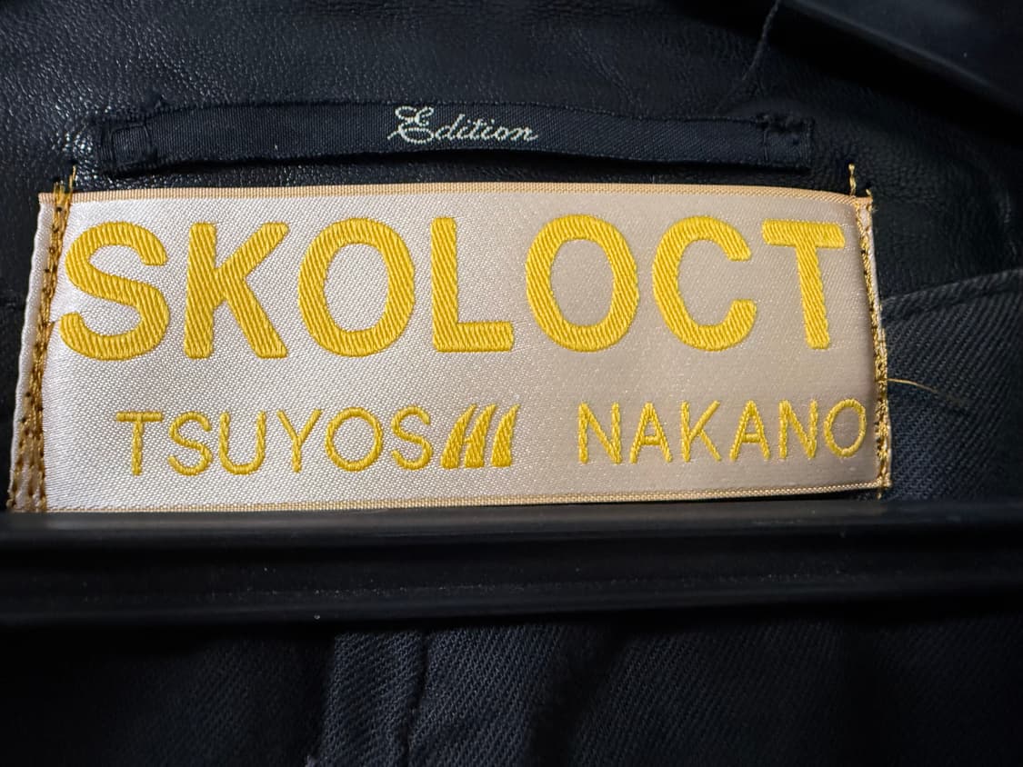 나카노츠요시 Skoloct  페인티드 양가죽 여성 바이커자캣 상품이미지5