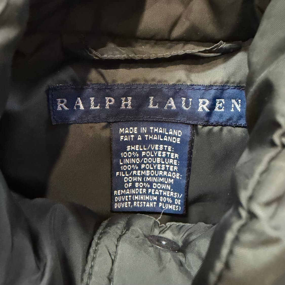 랄프로렌 카키 구스다운 베스트  상품이미지3