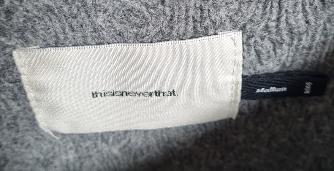 M ) 디스이즈네버댓 램스울100% 그레이 니트 상품이미지3