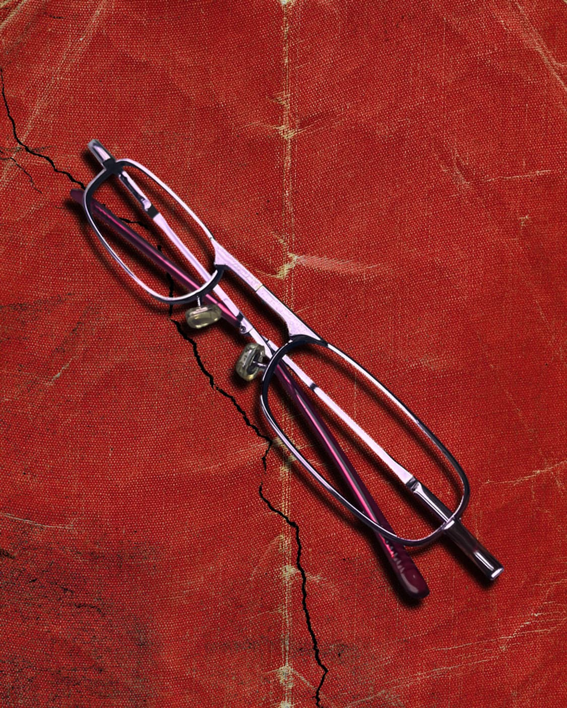 Japanese 90s 빈티지 레트로 나노 사이즈 메탈 폴더 안경테 상품이미지1