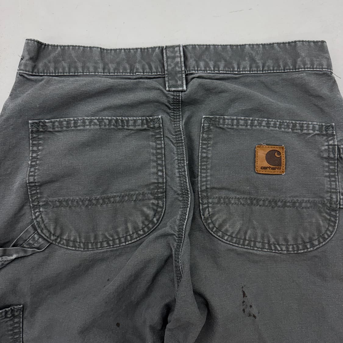칼하트 OG 가죽패치 카펜터 페이딩 와이드 워크팬츠 상품이미지6