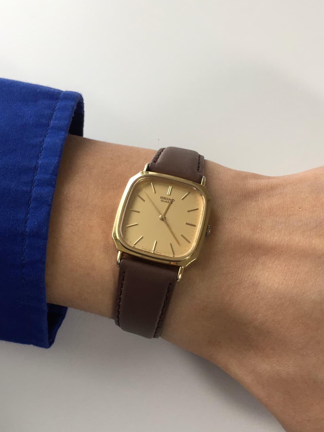 80s seiko chariot square gold quartz 상품이미지3