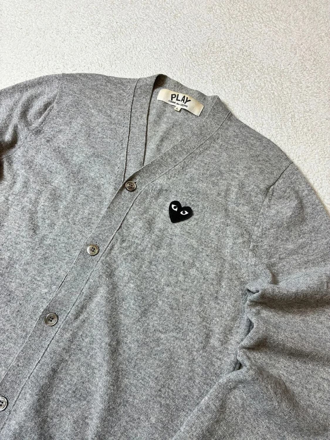 꼼데가르송 하트 로고 니트 가디건 PN7154 상품이미지2