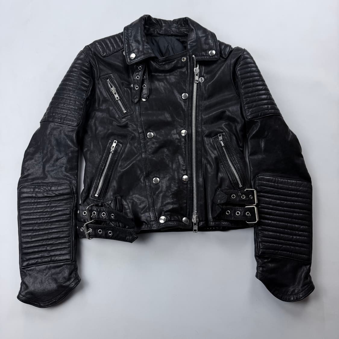발망st 고트레더 바이커 자켓 상품이미지1