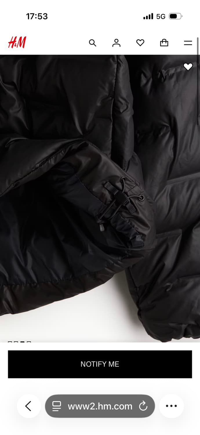 H&M THERMOMOVE 패딩 재킷 L 상품이미지6