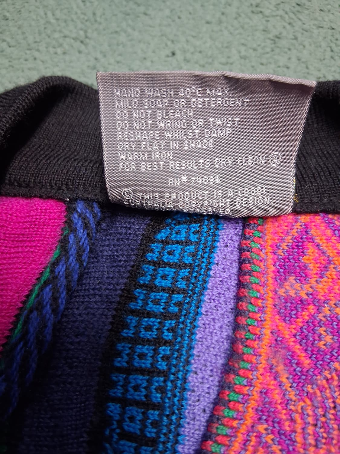 쿠지 COOGI 멀티컬러 가디건 M 공용 상품이미지3