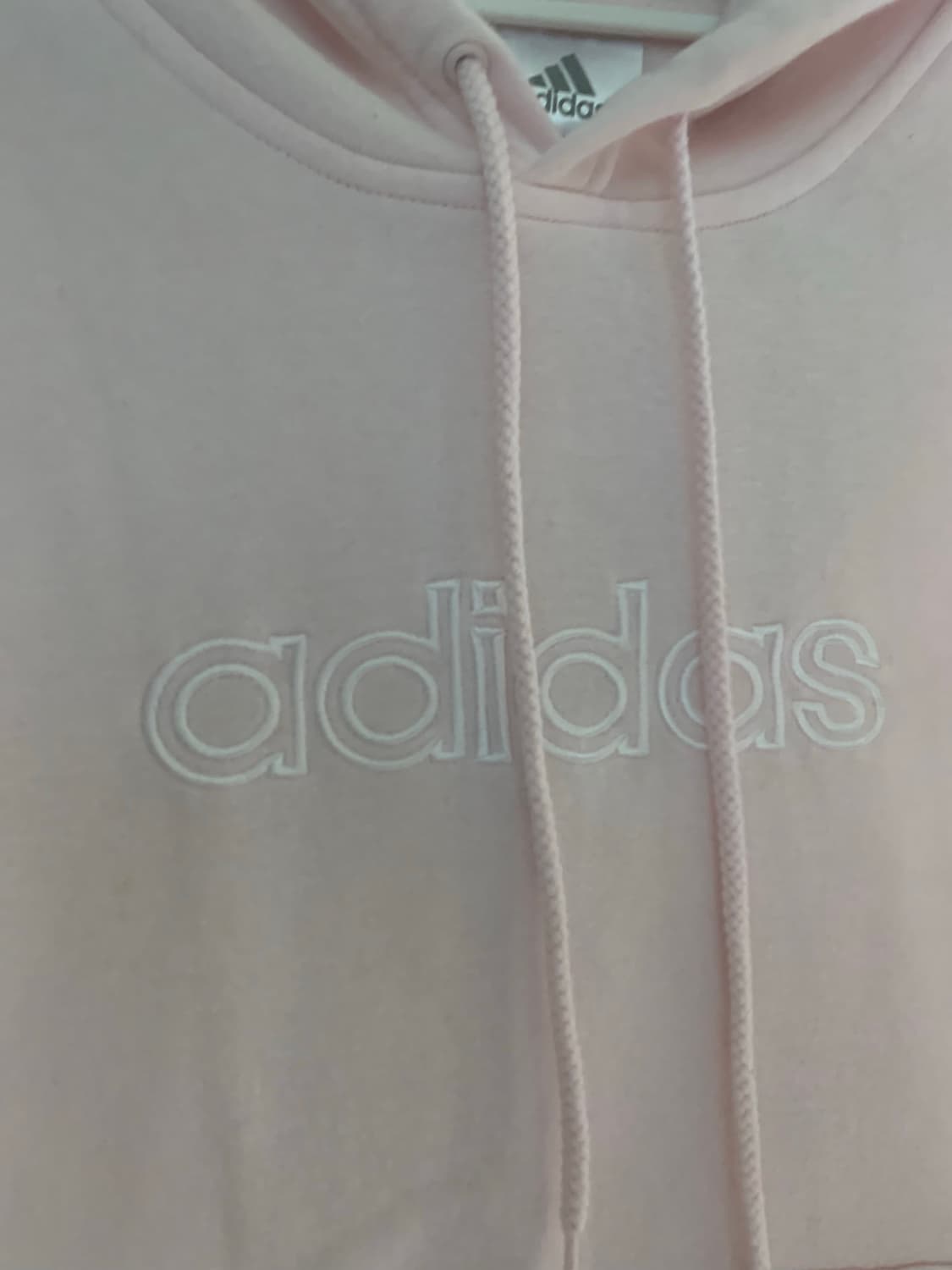 아디다스 딸기우유 핑크 로고 후드티 희귀 대장 코튼 면 기모 후드 티셔츠 상품이미지10