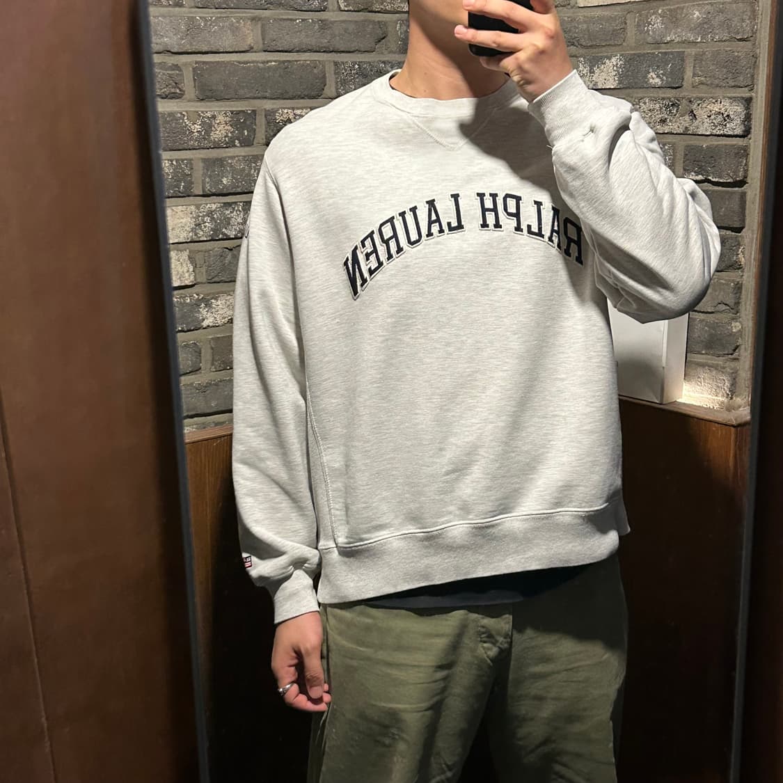 XL) 폴로 랄프로렌 진스 그레이 맨투맨 상품이미지9