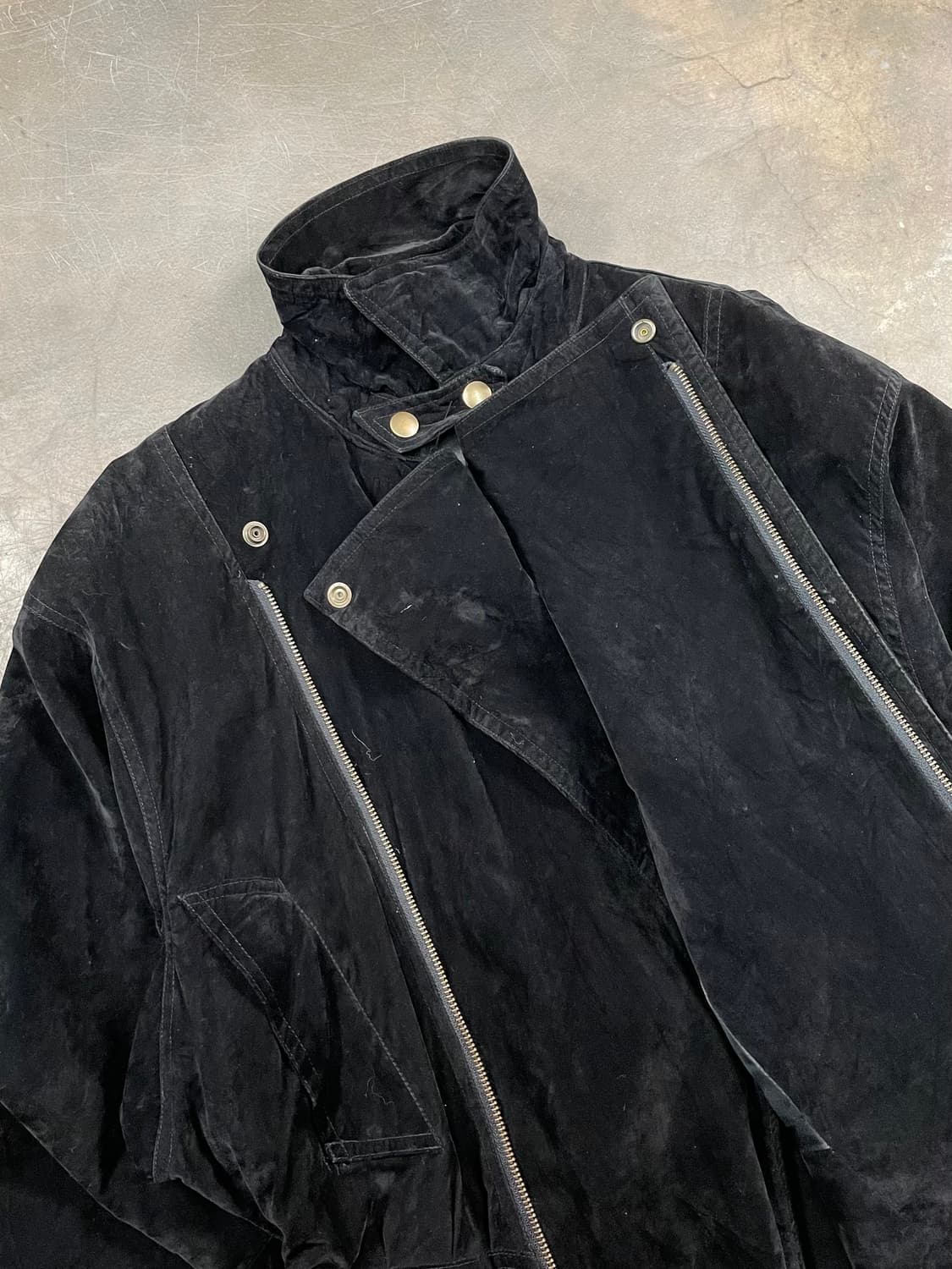 빈티지 벨벳 바이커 자켓 상품이미지3