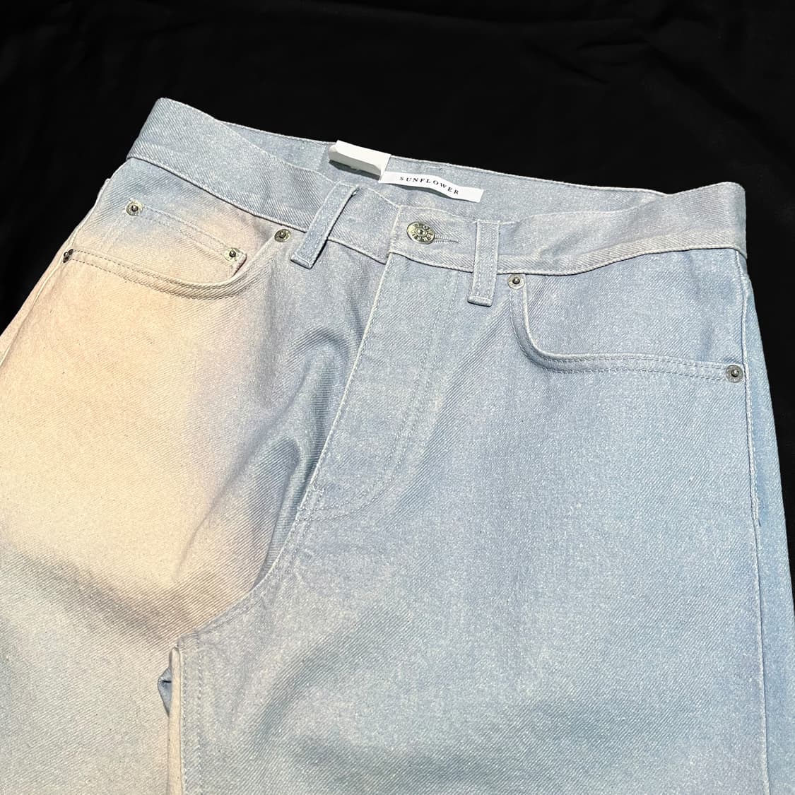 선플라워 와이드 데님 팬츠 상품이미지3