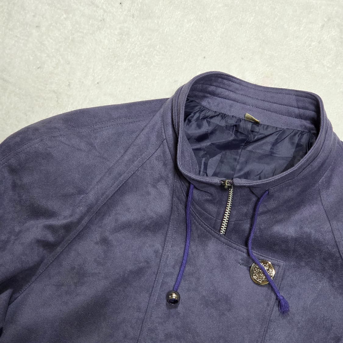 일본 빈티지 퍼플 미디 코트 자켓 상품이미지2