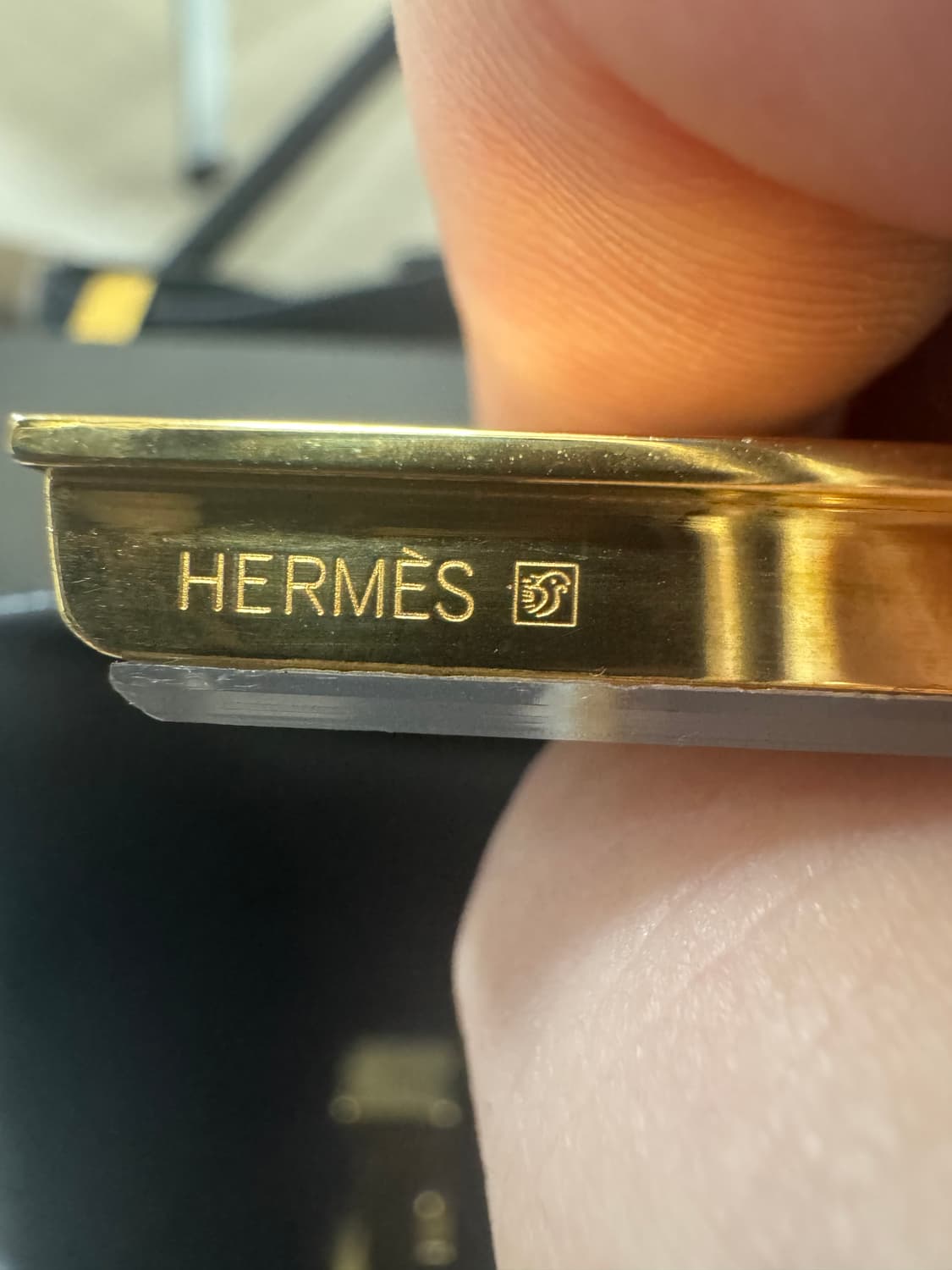 에르메스 블랙 숄더백 금장 H로고 상품이미지3