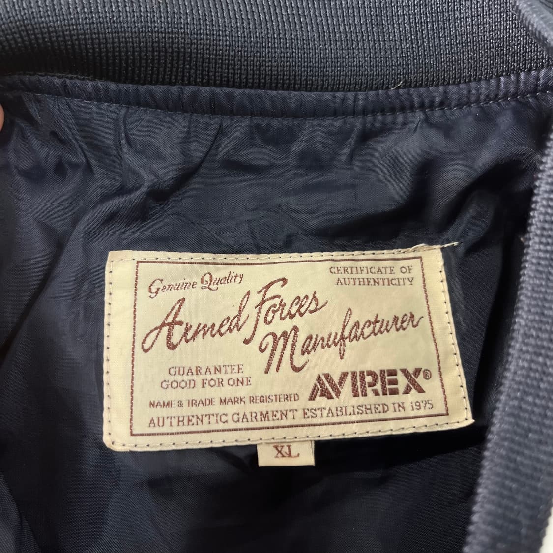 100 아비렉스 나일론 바시티 자켓 상품이미지5