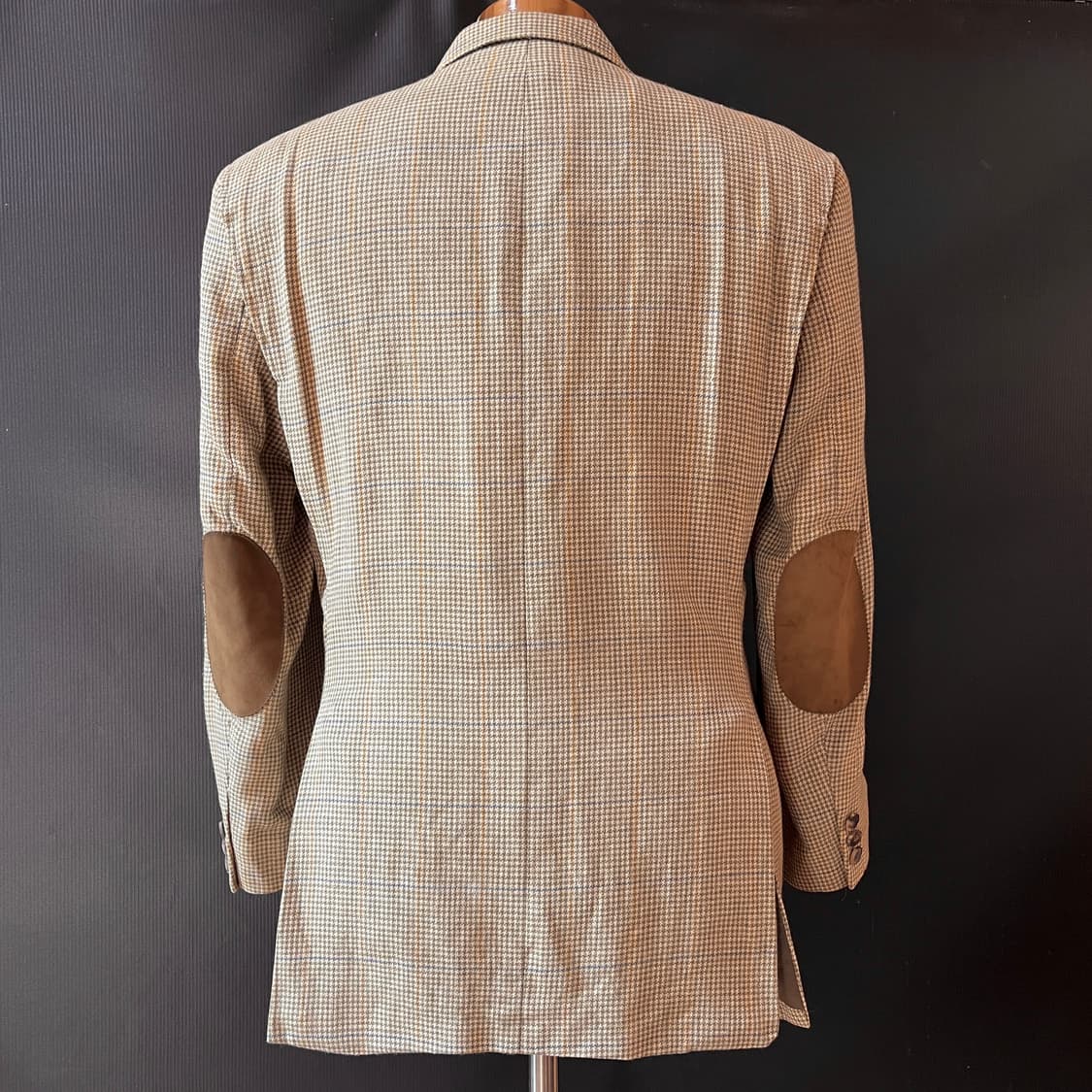 울 실크 린넨 혼방 DAKS London 본사 라인 헌팅자켓  50S 상품이미지6