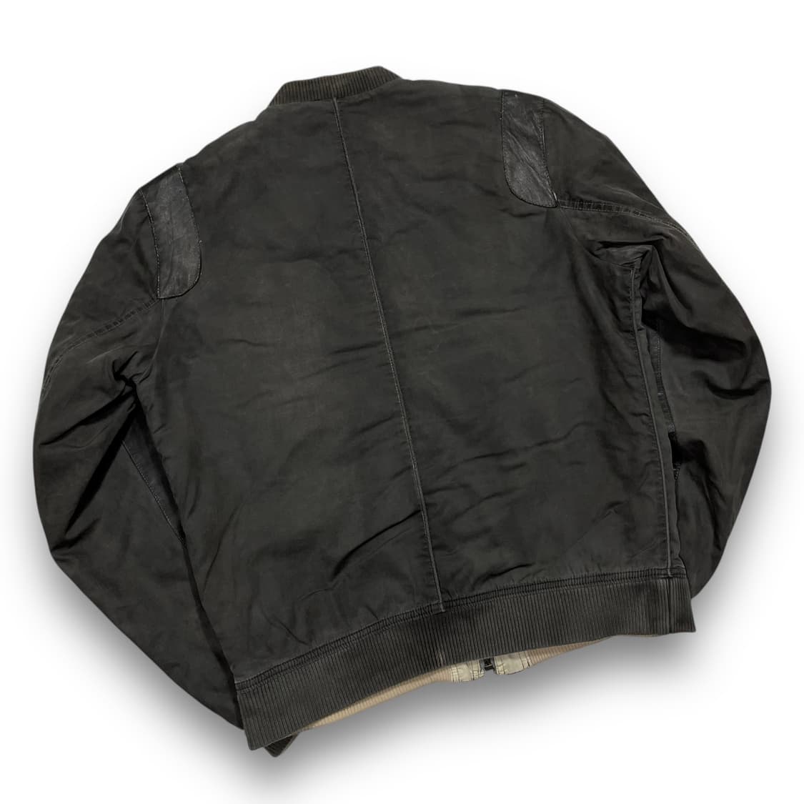 디젤 램 레더 다잉 락스모드 웨이브 봄버 자켓 상품이미지3