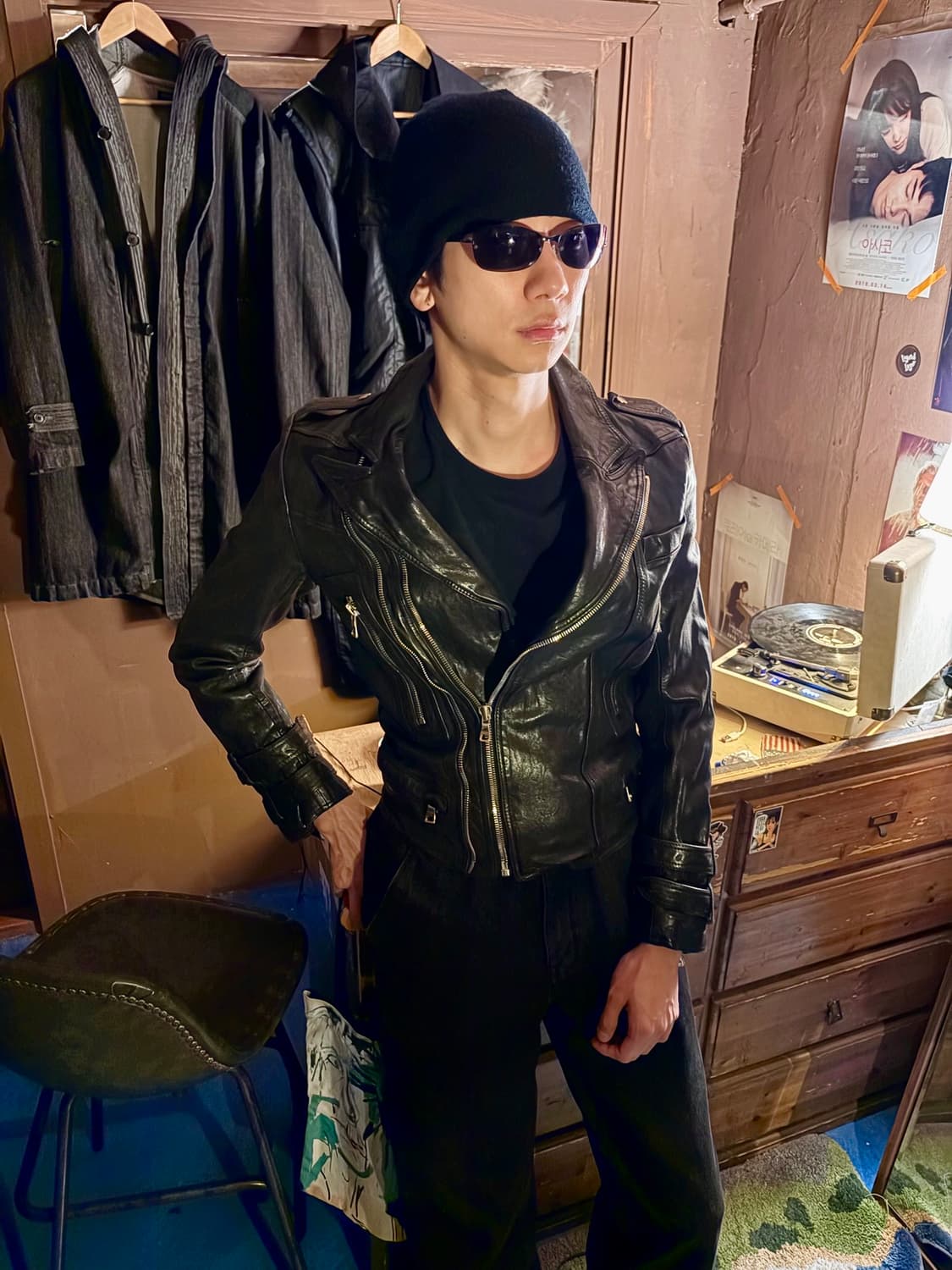 Korean Lambskin double zip-up rider jack 상품이미지1