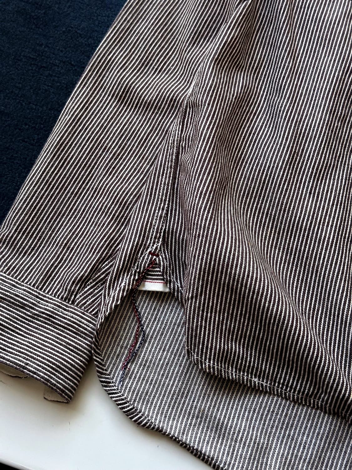 Cotton work design L/S shirt 상품이미지3
