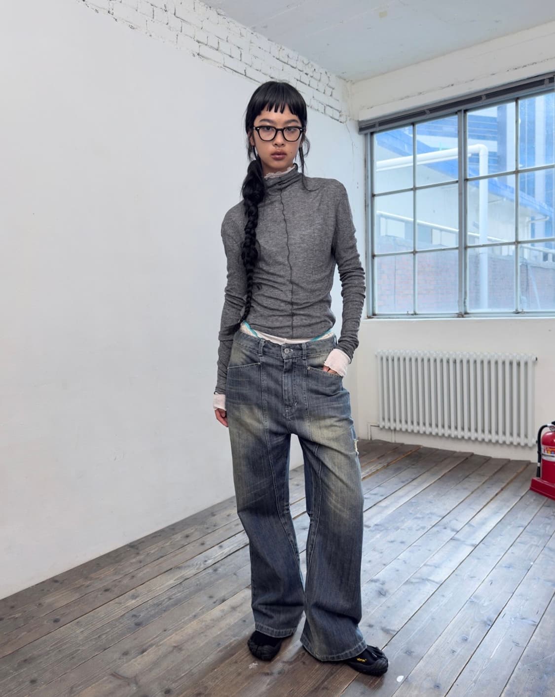 포르테나 커브드 진 청바지  상품이미지4