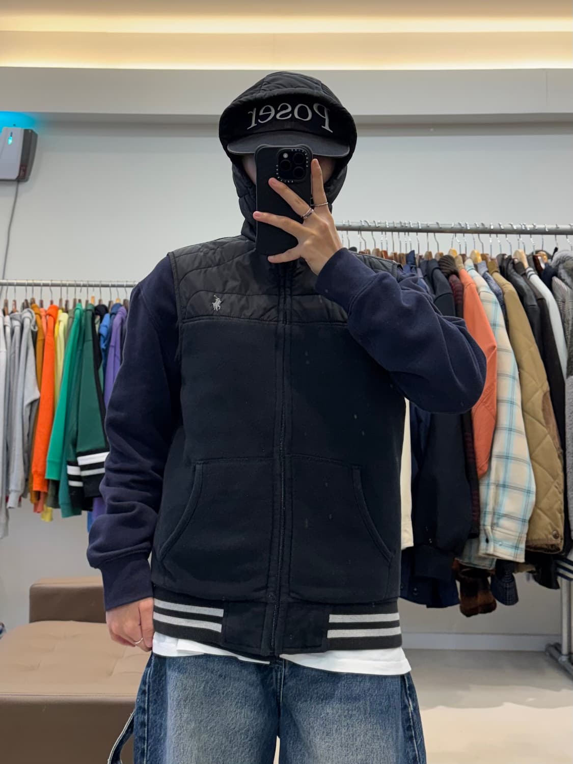 폴로 랄프로렌 코튼 후드 패딩 베스트 상품이미지6