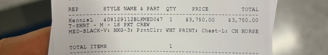 크롬하츠 홀스슈 로고 롱슬리브 티셔츠 블랙M - 홍콩 한정  상품이미지5