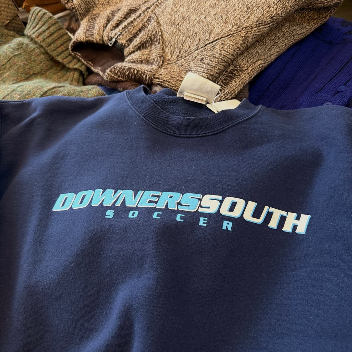 90 ~ 00S 헤인즈 다우너 사우스 사커스웻셔츠 맨투맨 M L 상품이미지2