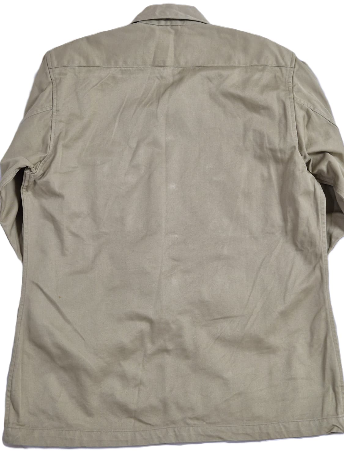 육군 구형 정복 전투복 상의 카키 긴팔 카라티 셔츠 남방 (S) 상품이미지6