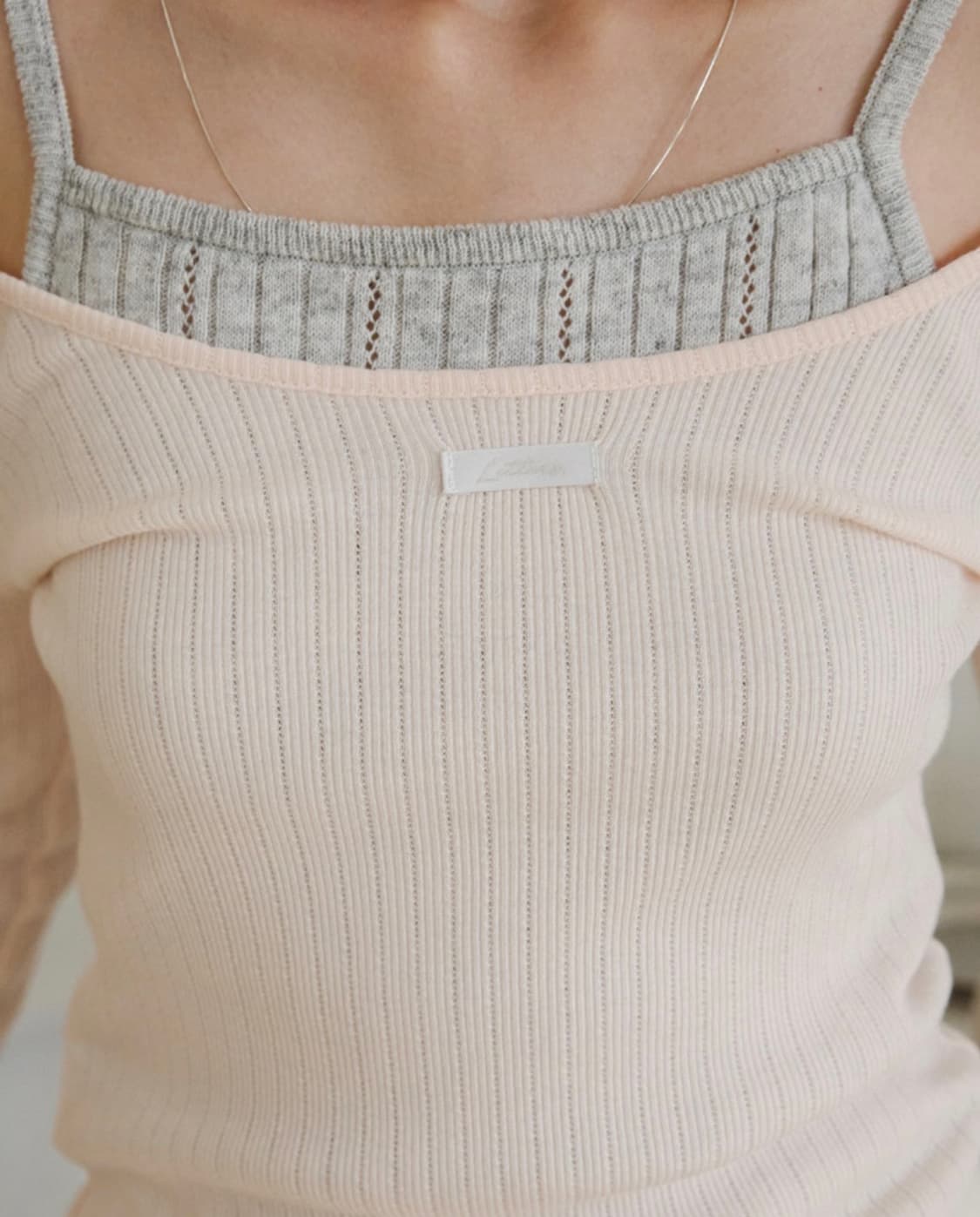 레터프롬문 레터즈 투웨이 슬림 티셔츠 ( 핑크 ) 상품이미지1