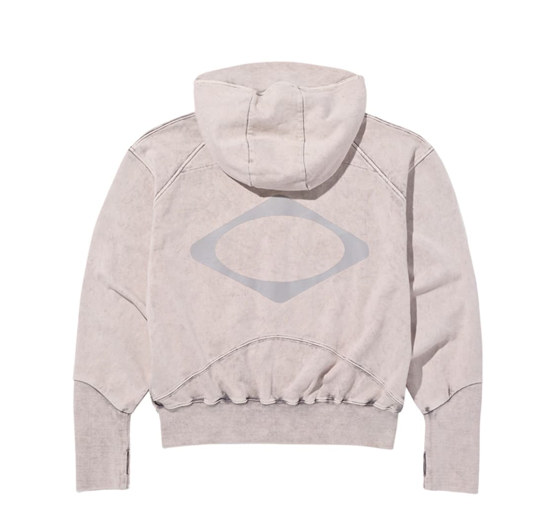 미스치프 빅포켓 후드 블리치드 핑크 그레이 M 상품이미지2