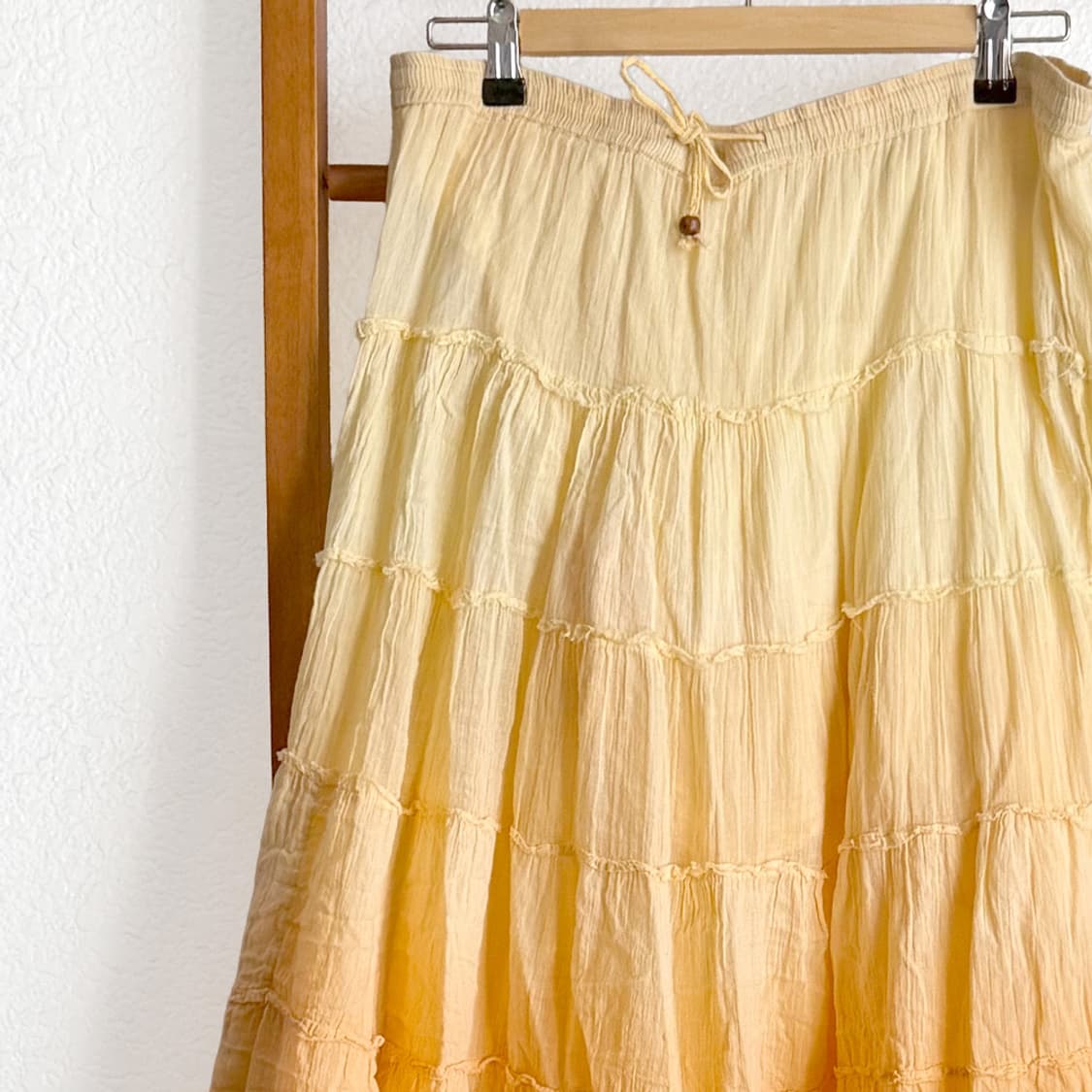 버터 옐로우 캉캉 롱 스커트 상품이미지2