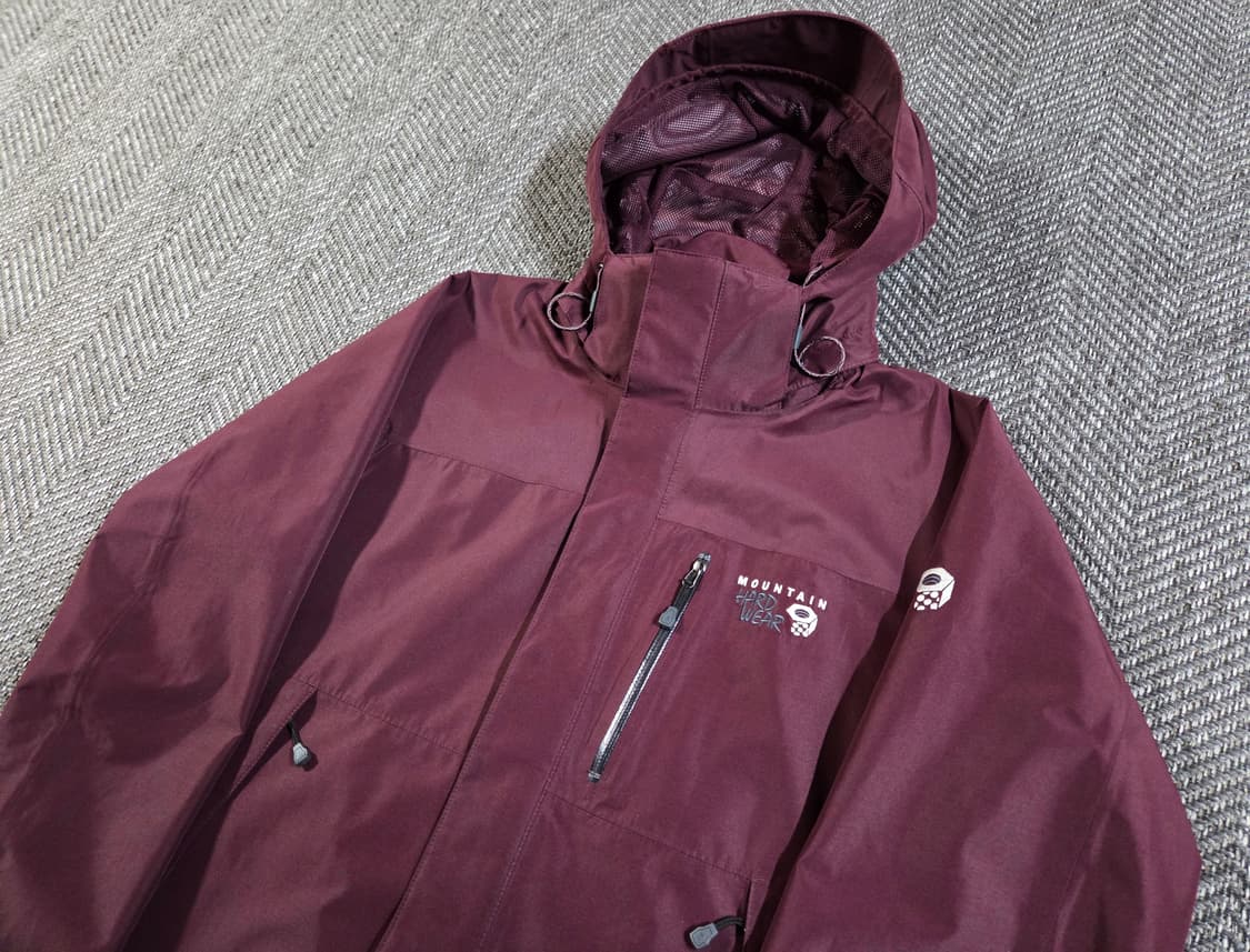 마운틴하드웨어 DRYQ 하드쉘 버건디 바람막이 자켓 상품이미지3