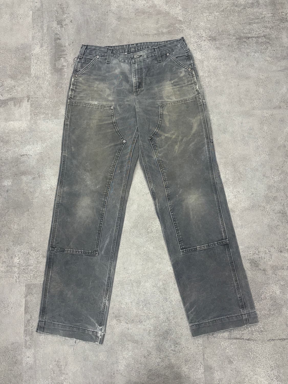 10s 칼하트 더블니 blk 블랙 워싱 팬츠 상품이미지1