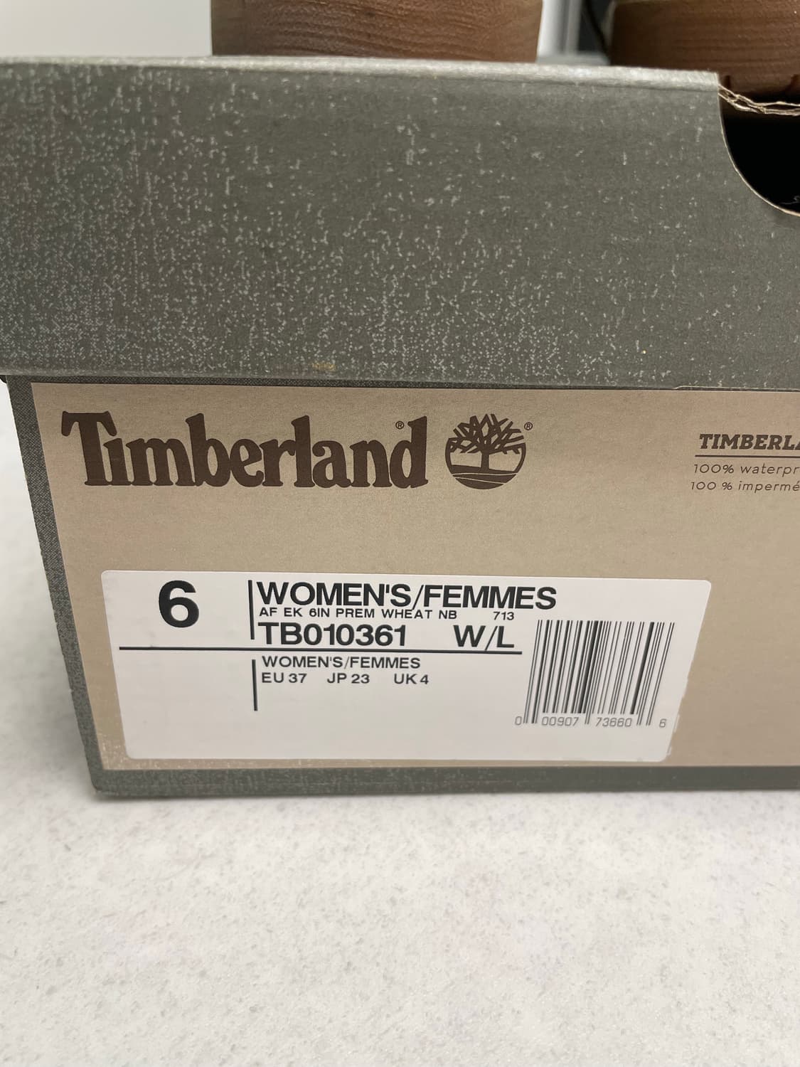 [230, 6W] 팀버랜드 6인치 10361 워터프루프 여성 부츠 상품이미지5