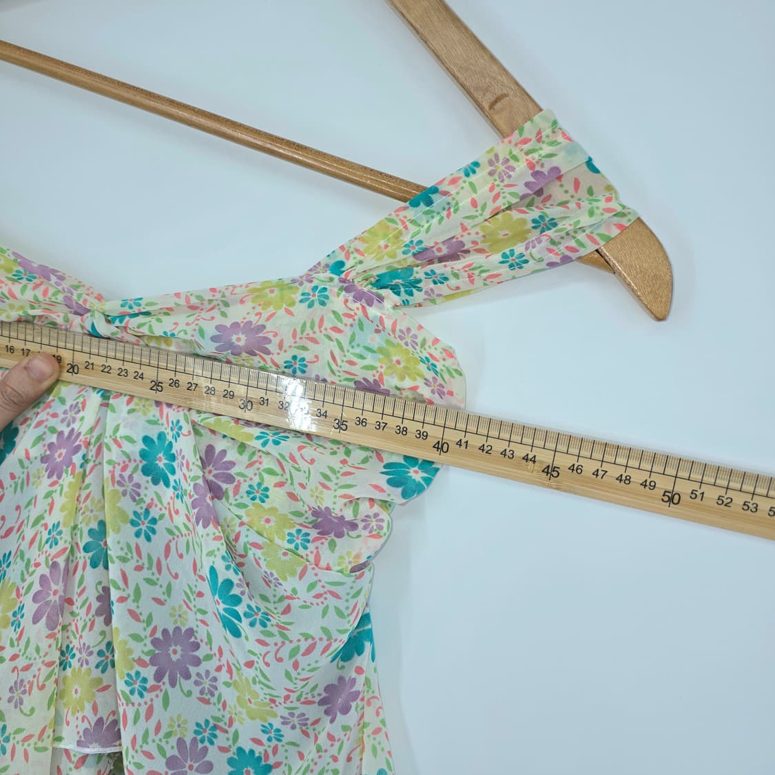 일본 빈티지 플라워 리본 페프 블라우스 (감성룩) 상품이미지6