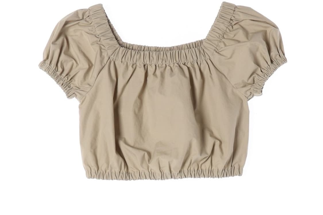 gapkids 스퀘어넥 퍼프 크롭 블라우스 M 상품이미지4