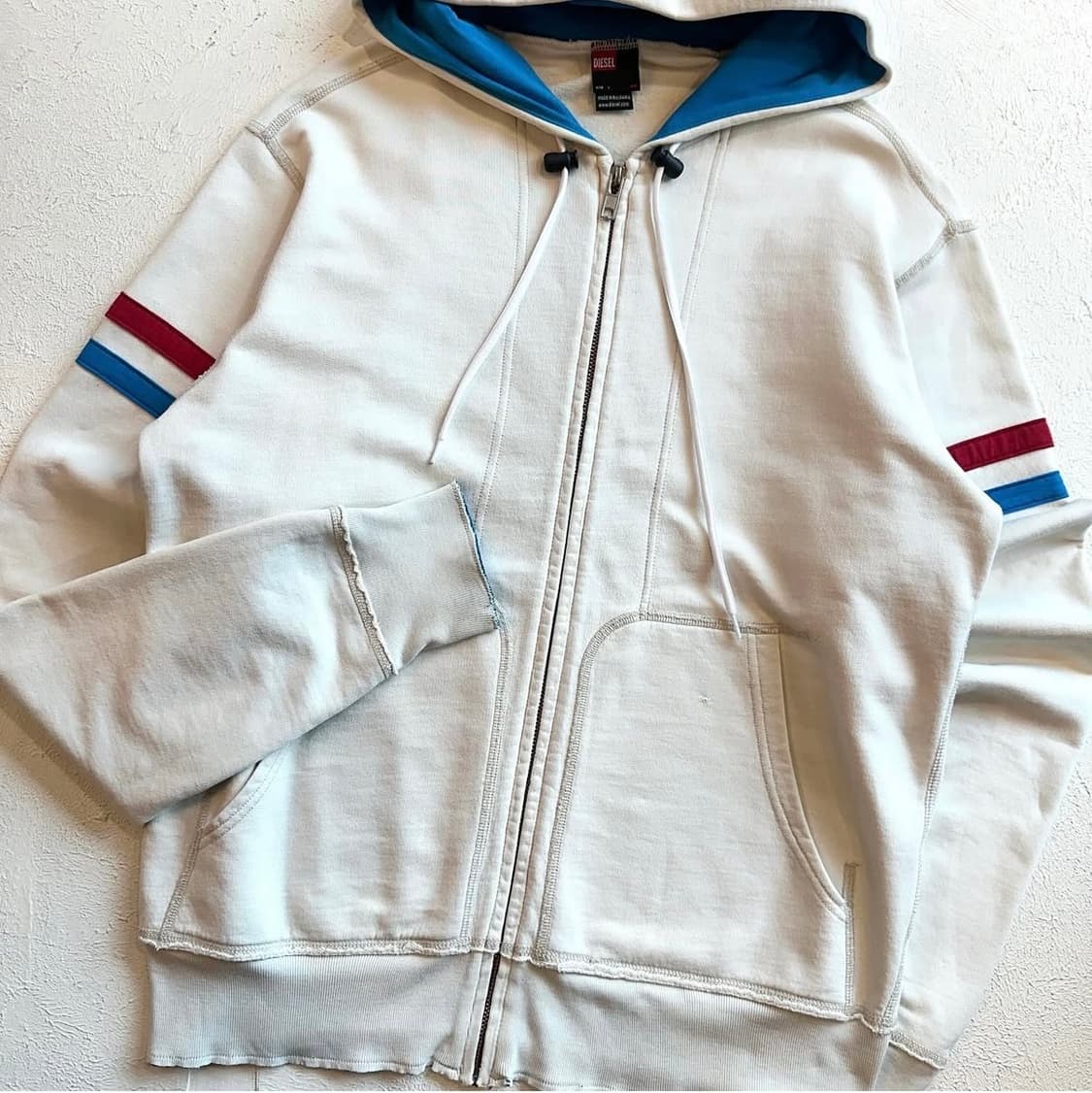 디젤 트랙 프린팅 후드집업 상품이미지5