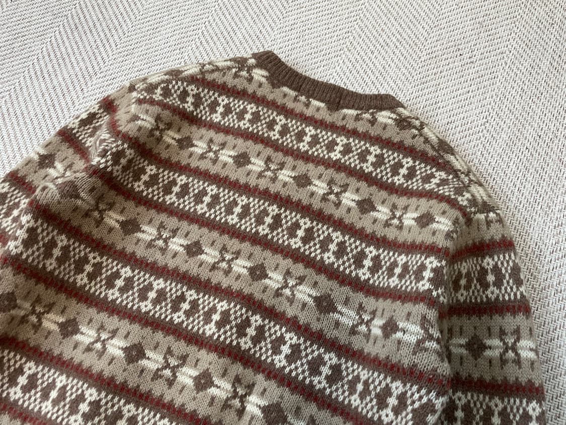 빈티지 노르딕 페어아일 니트  J03799 상품이미지7