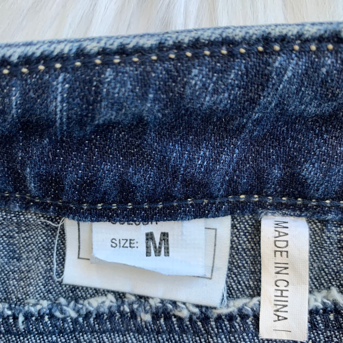 빈티지 EXPOSED 스웨이드 플라워 비즈 데님 스커트 1781 상품이미지9