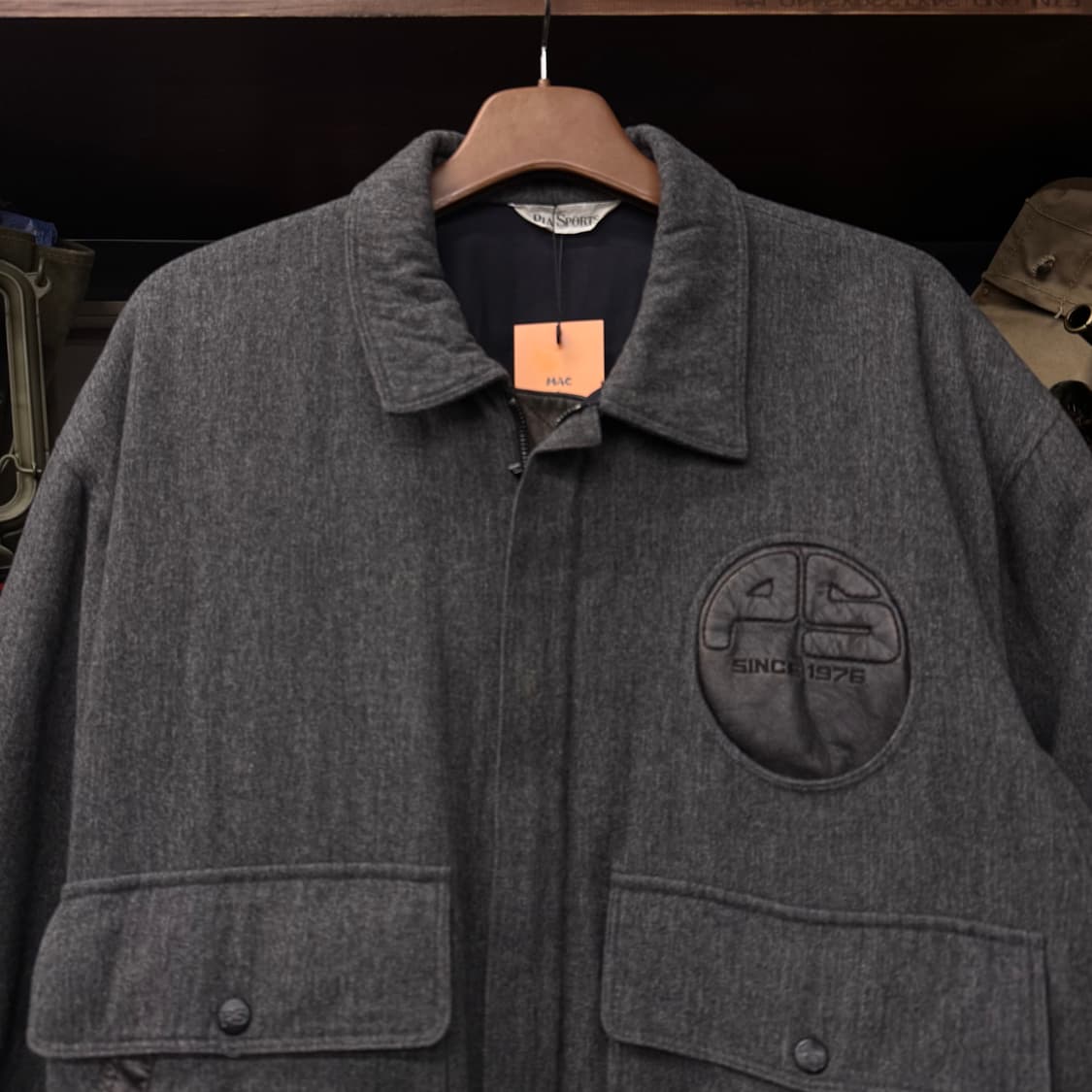 90s PIA SPORT 피아스포츠 패치 와펜 블루종 봄버 자켓 N239 상품이미지3