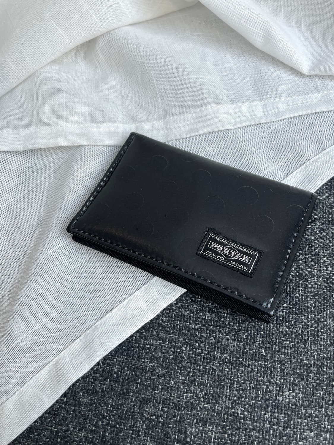Porter 포터 도트 카드지갑 블랙 상품이미지7