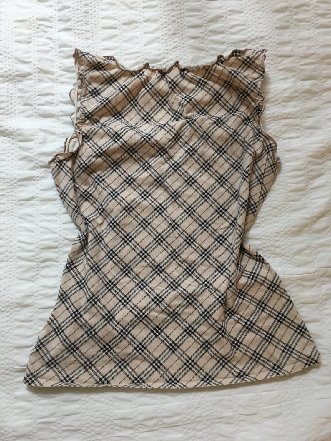 burberry bluelabel 노바체크 슬리브리스 상품이미지4